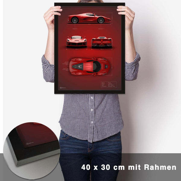 Lade das Bild in den Galerie-Viewer, LaFerrari Technik Poster - CARTISTRY
