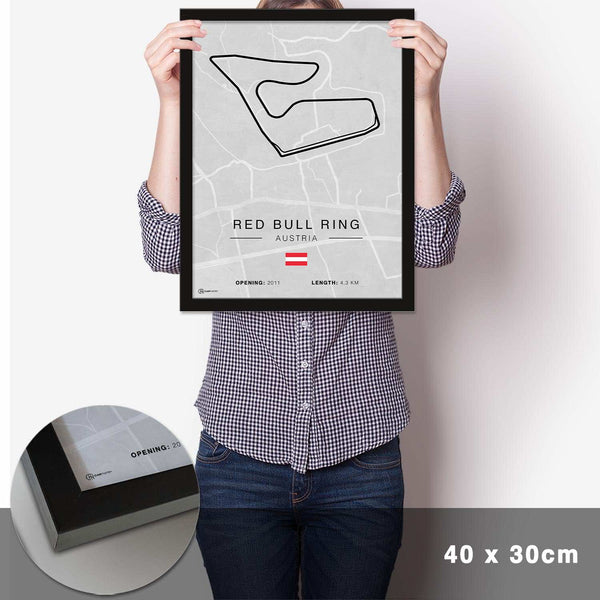 Lade das Bild in den Galerie-Viewer, Red Bull Ring Rennstrecken Poster - Hell - Cartistry
