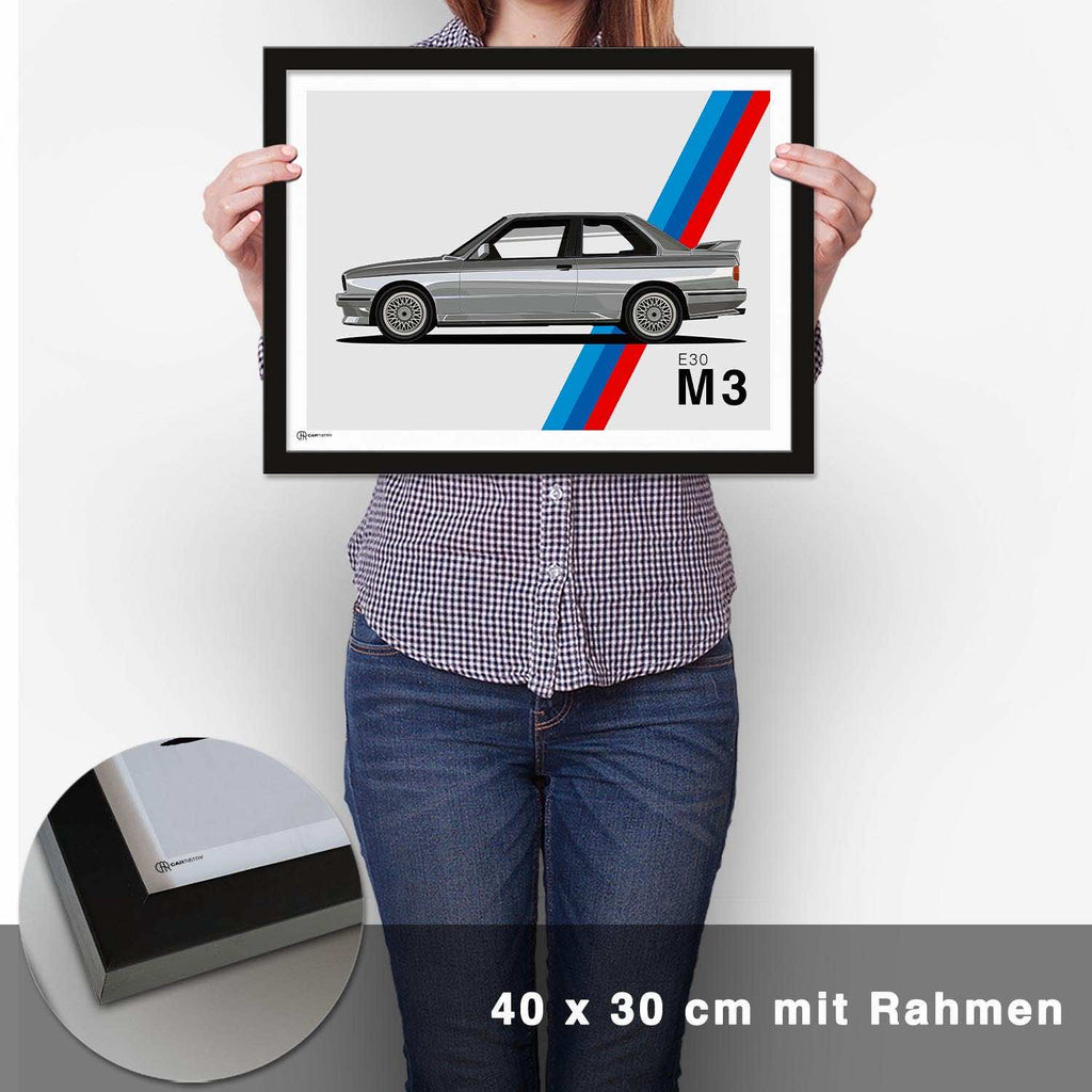 M3 E30 Artwork Poster - CARTISTRY