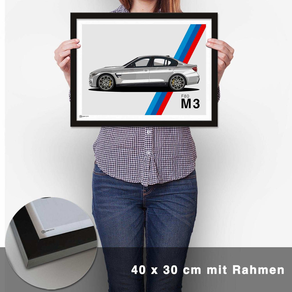 M3 F80 Artwork Poster - CARTISTRY