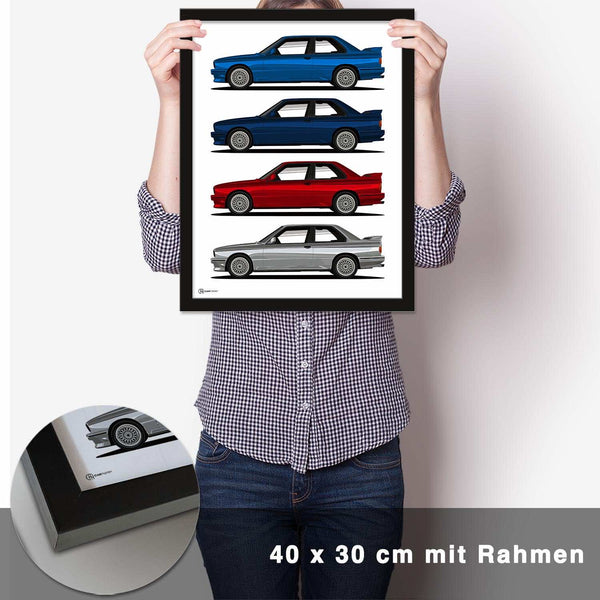Lade das Bild in den Galerie-Viewer, M3 E30 - Colors Poster - CARTISTRY
