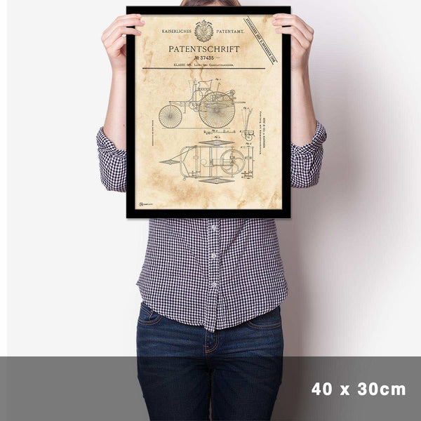 Lade das Bild in den Galerie-Viewer, Patent Poster Carl Benz - Cartistry
