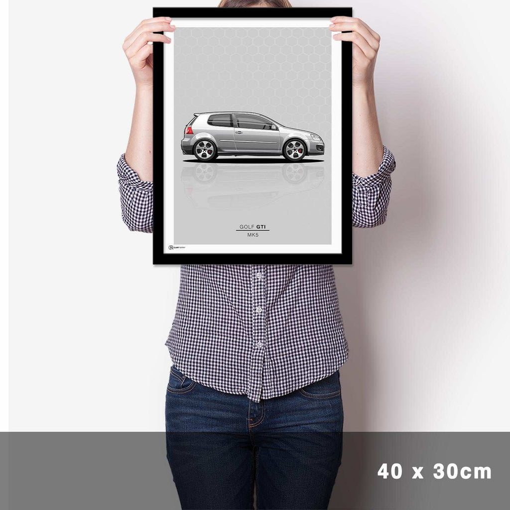 Golf 5 GTI Poster - Cartistry