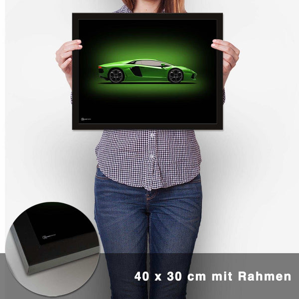 Lade das Bild in den Galerie-Viewer, Aventador Poster Seite Dunkel - CARTISTRY
