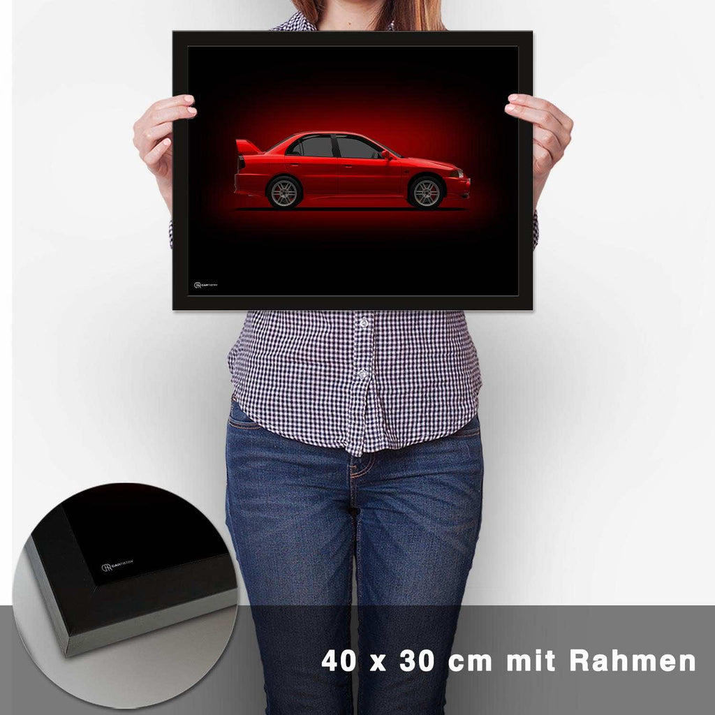 Lancer Evolution VI Poster Seite Dunkel - CARTISTRY