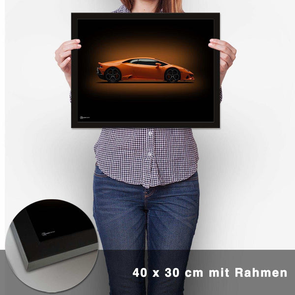 Lade das Bild in den Galerie-Viewer, Huracan Poster Seite Dunkel - CARTISTRY

