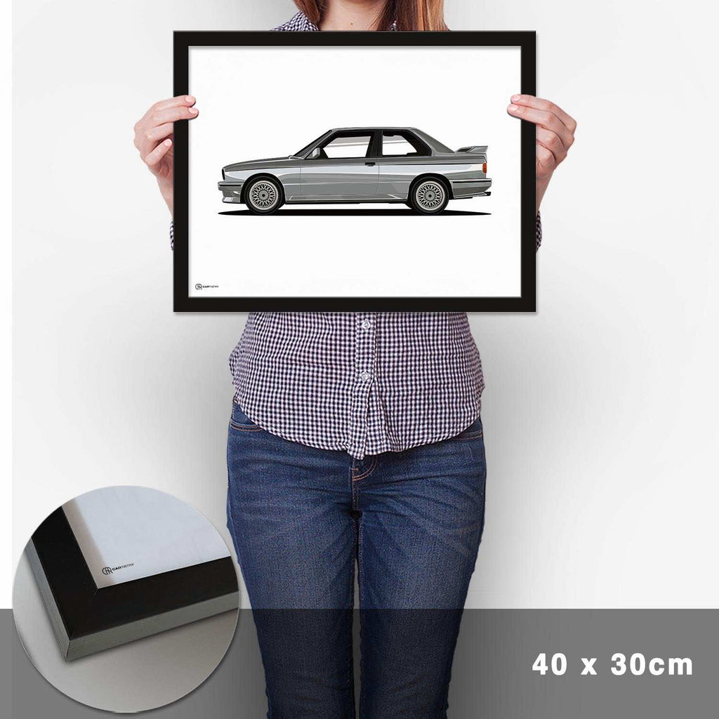 M3 E30 Artwork Poster Hell - Cartistry