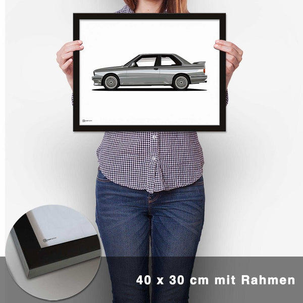 Lade das Bild in den Galerie-Viewer, M3 E30 Artwork Poster Hell - CARTISTRY

