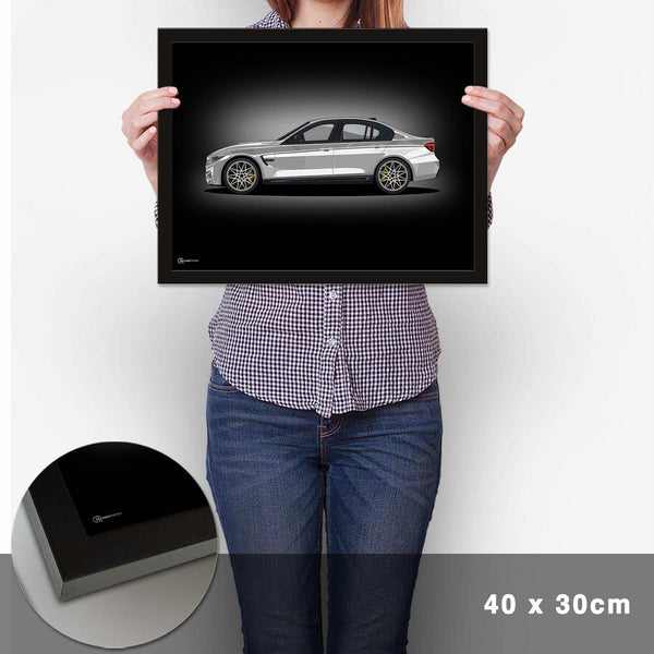 Lade das Bild in den Galerie-Viewer, M3 F80 Artwork Poster Dunkel - Cartistry
