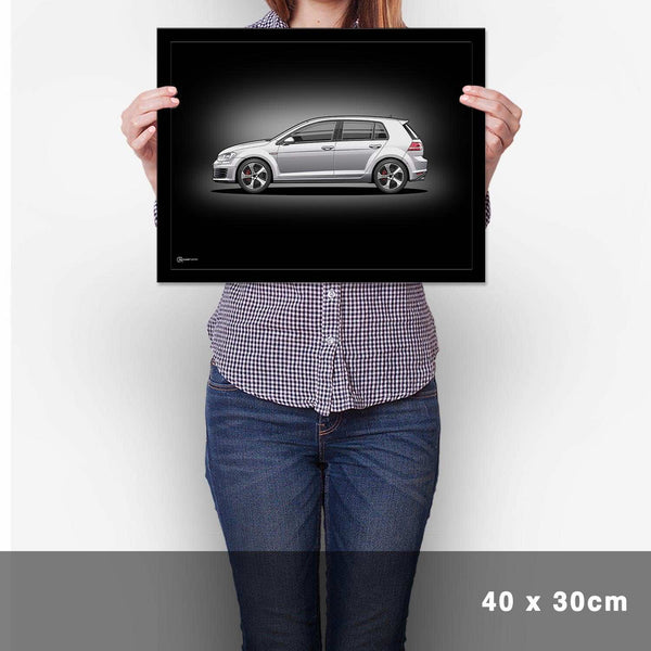 Lade das Bild in den Galerie-Viewer, Golf 7 GTI Poster Dunkel - Cartistry
