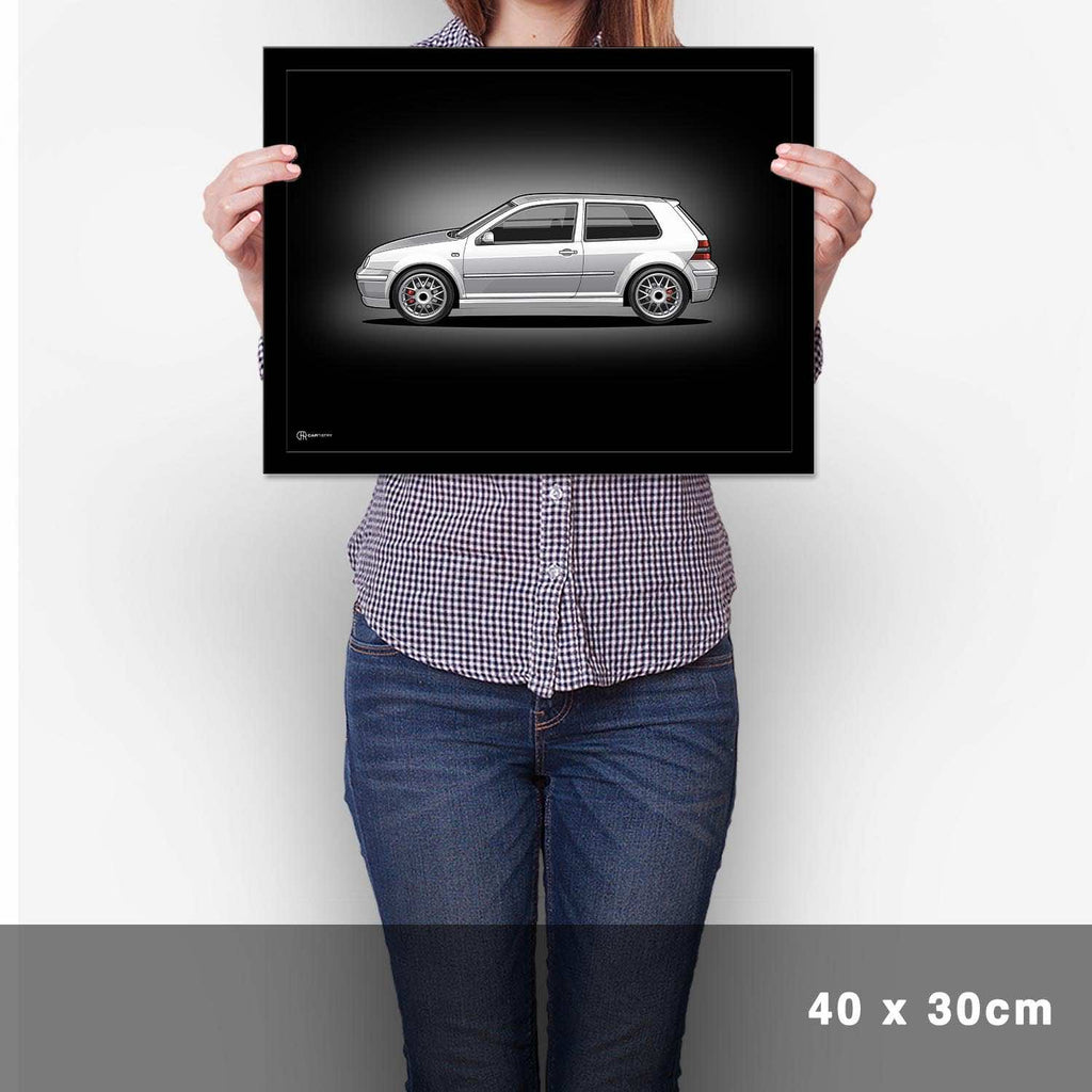 Golf 4 GTI Poster Dunkel - Cartistry