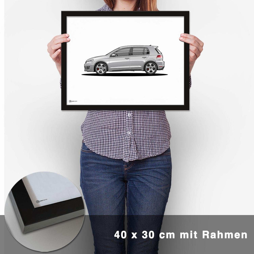 Golf 6 GTI Poster Hell - CARTISTRY