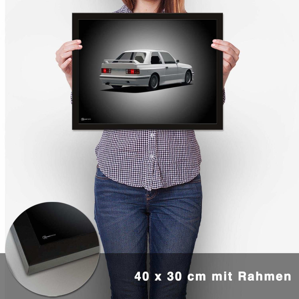M3 E30 Poster Heck - CARTISTRY