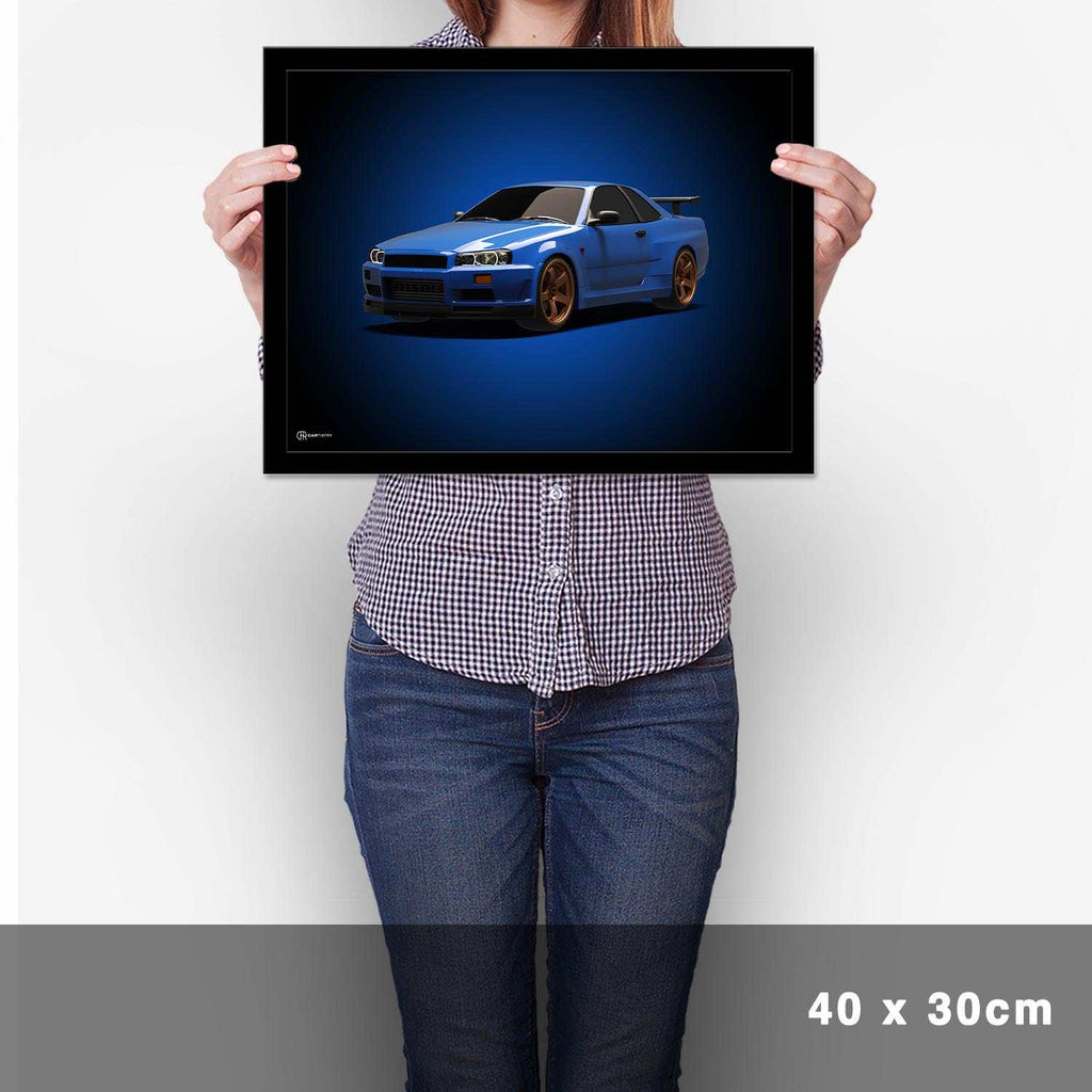 GT-R R34 Poster - Cartistry