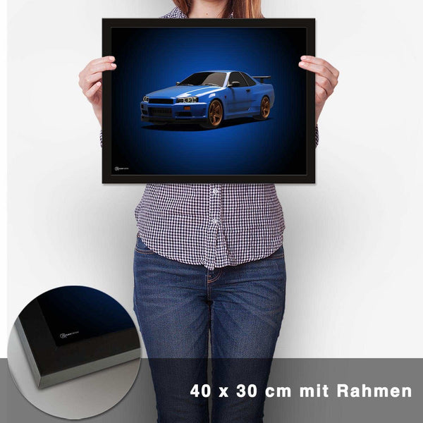 Lade das Bild in den Galerie-Viewer, GT-R R34 Poster - CARTISTRY
