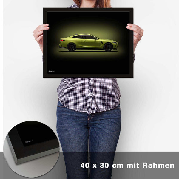 Lade das Bild in den Galerie-Viewer, M4 G82 Poster Seite Dunkel - CARTISTRY
