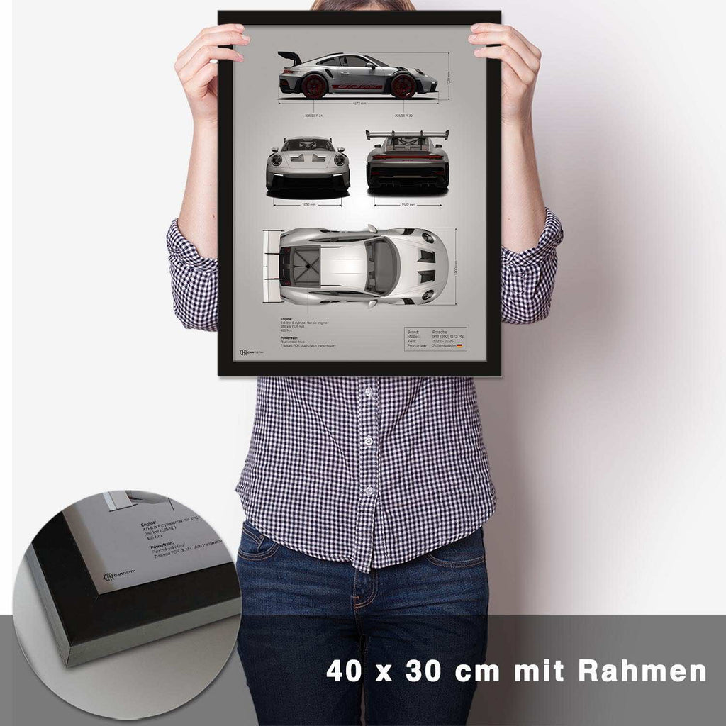 GT3 RS Technik Poster - CARTISTRY