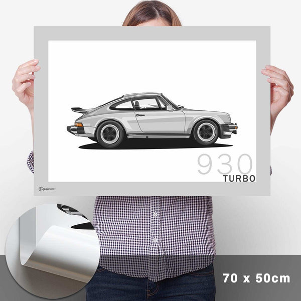 Lade das Bild in den Galerie-Viewer, 911 Turbo (930) Artwork Poster - Cartistry
