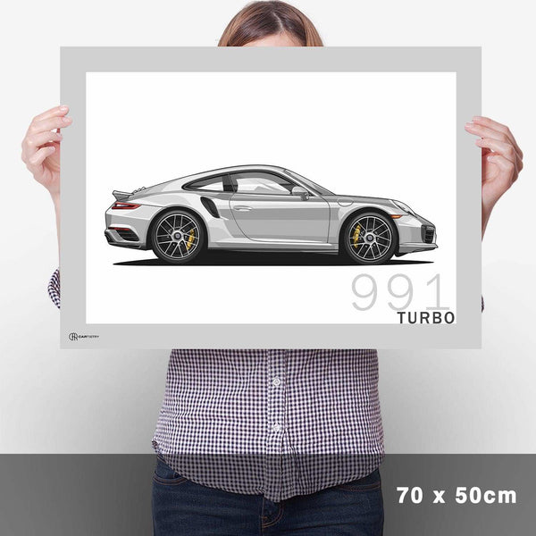 Lade das Bild in den Galerie-Viewer, 911 Turbo (991) Artwork Poster - Cartistry
