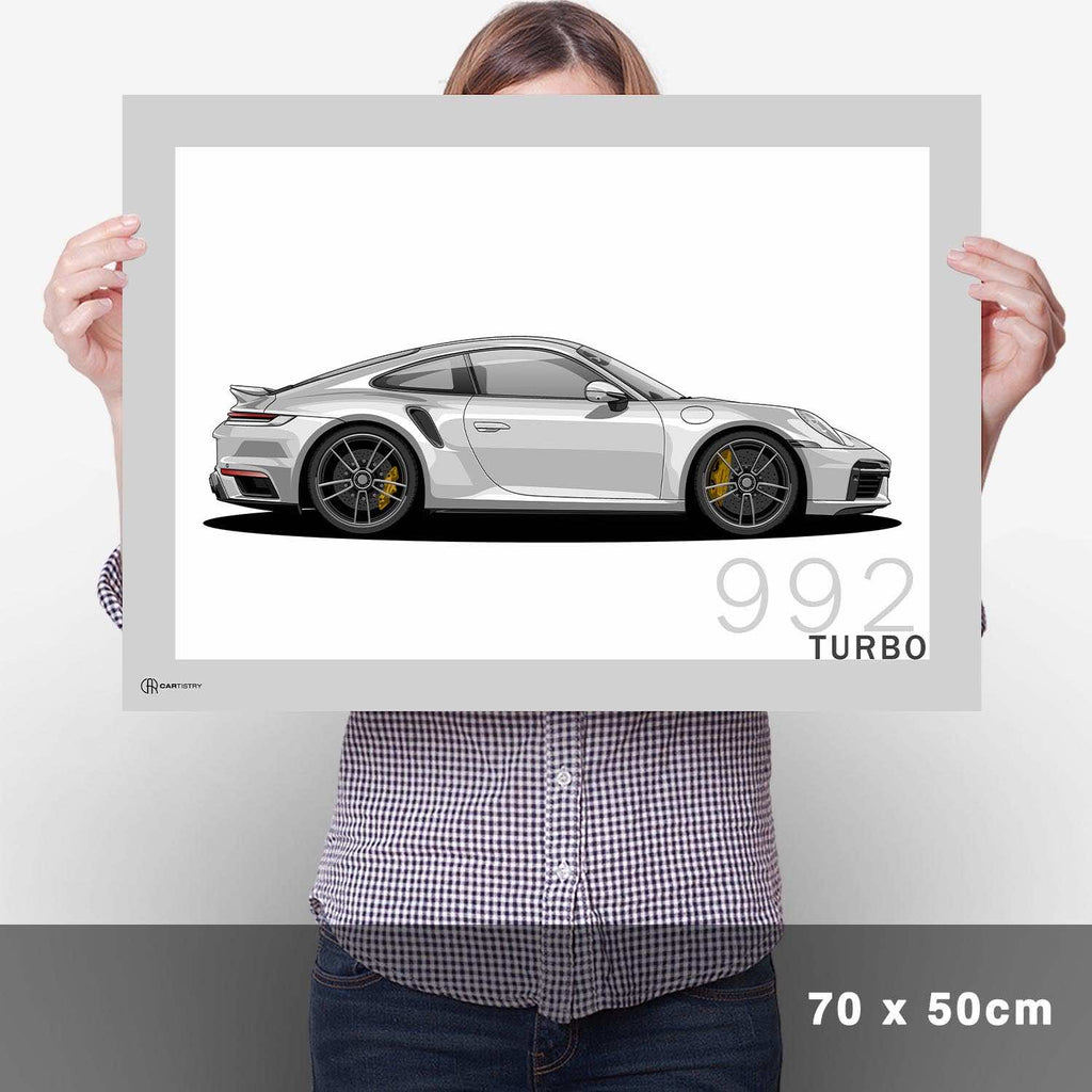 911 Turbo (992) Artwork Poster - Cartistry