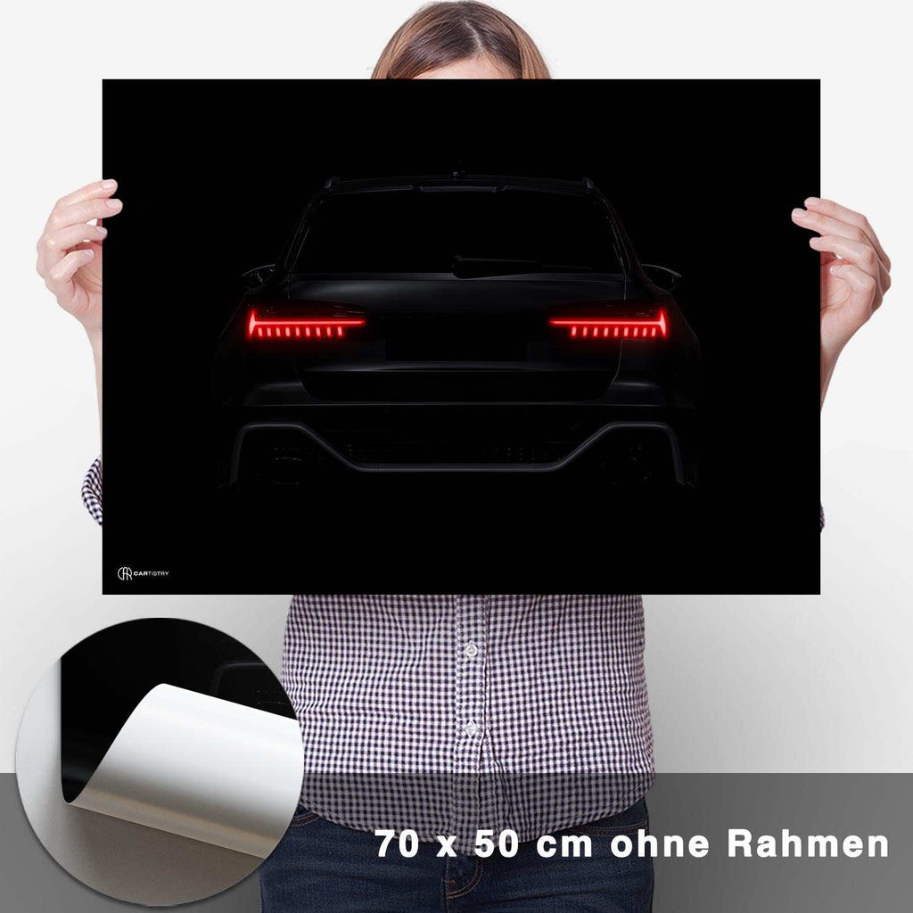 RS6 Neon Poster - CARTISTRY