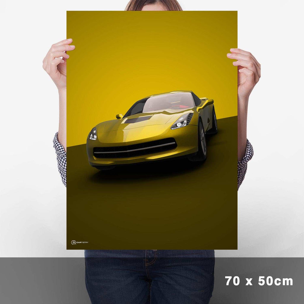 Corvette C7 Poster - Cartistry