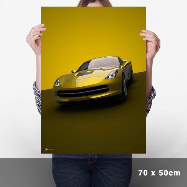 Lade das Bild in den Galerie-Viewer, Corvette C7 Poster - Cartistry
