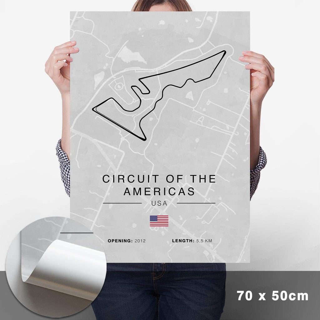 Circuit Americas Rennstrecken Poster - Hell - Cartistry