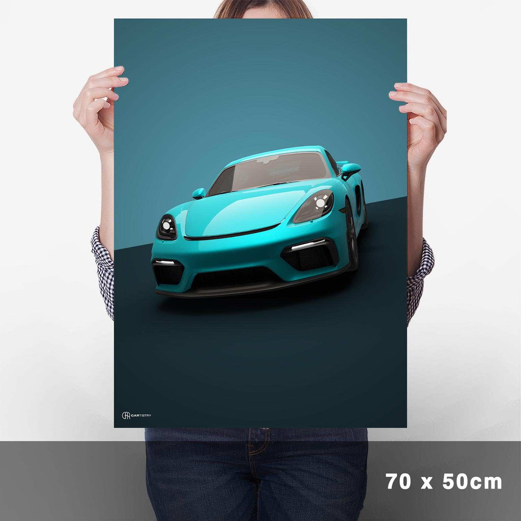 Cayman GT4 Poster - Cartistry