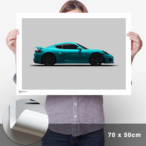 Lade das Bild in den Galerie-Viewer, Cayman GT4 Poster Seite - Cartistry
