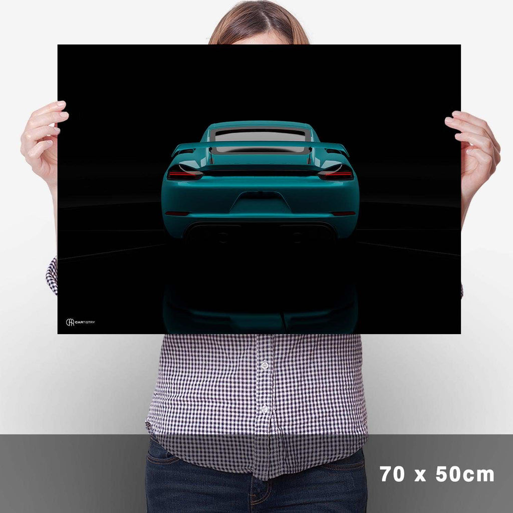 Cayman GT4 Dark Heck Poster - Cartistry