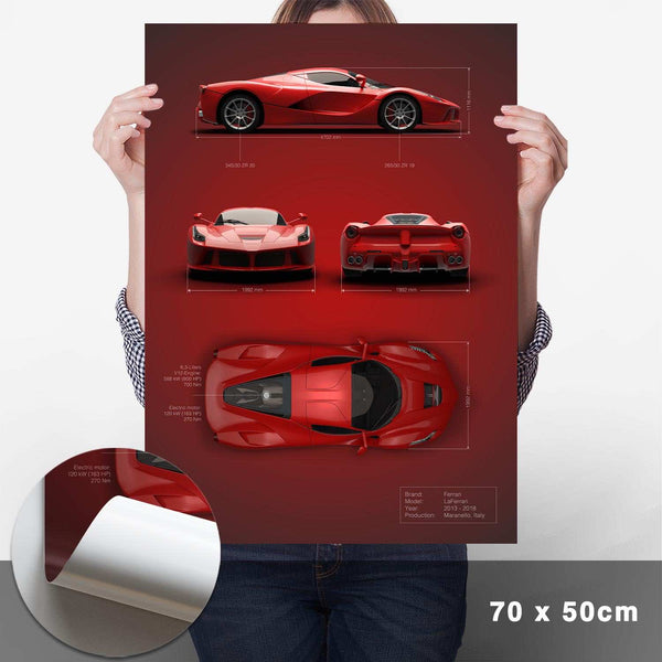 Lade das Bild in den Galerie-Viewer, LaFerrari Technik Poster - Cartistry
