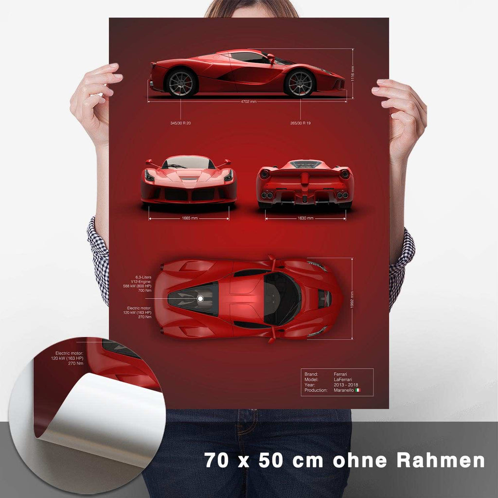 LaFerrari Technik Poster - CARTISTRY