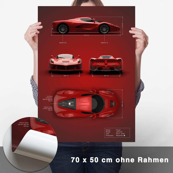Lade das Bild in den Galerie-Viewer, LaFerrari Technik Poster - CARTISTRY
