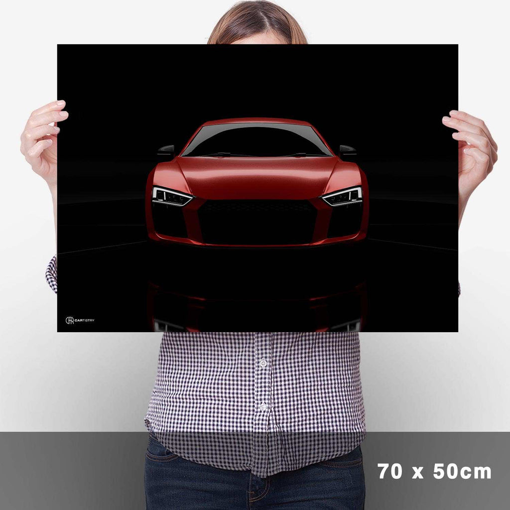 R8 Dark Front Poster - Cartistry