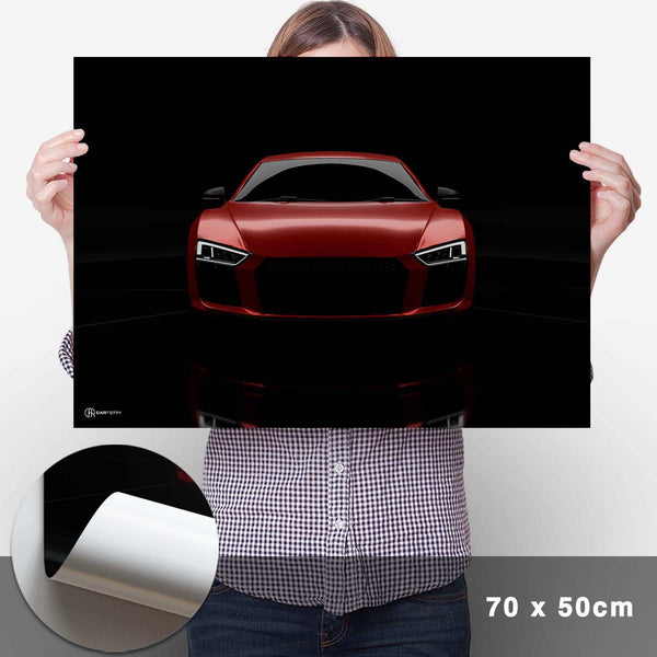Lade das Bild in den Galerie-Viewer, R8 Dark Front Poster - Cartistry
