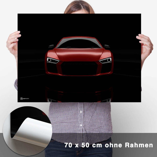 Lade das Bild in den Galerie-Viewer, R8 Dark Front Poster - CARTISTRY
