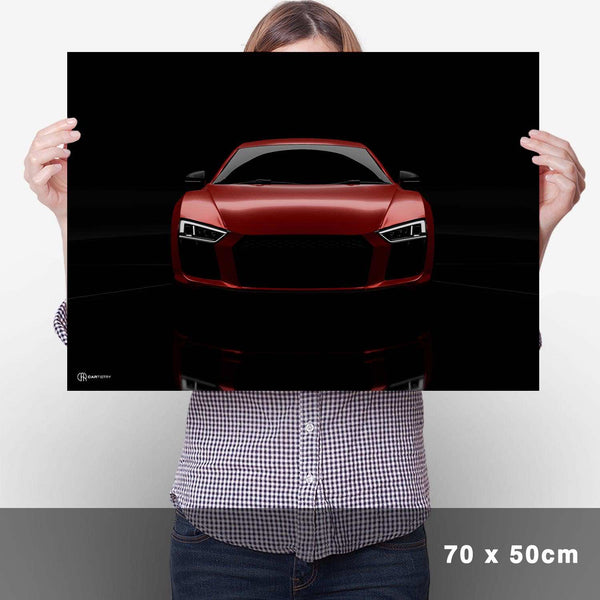 Lade das Bild in den Galerie-Viewer, R8 Dark Front Poster - Cartistry
