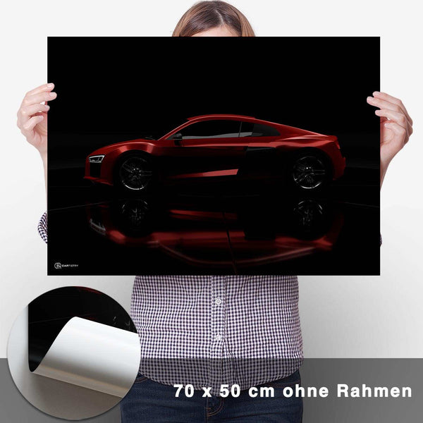 Lade das Bild in den Galerie-Viewer, R8 Dark Seite Poster - CARTISTRY
