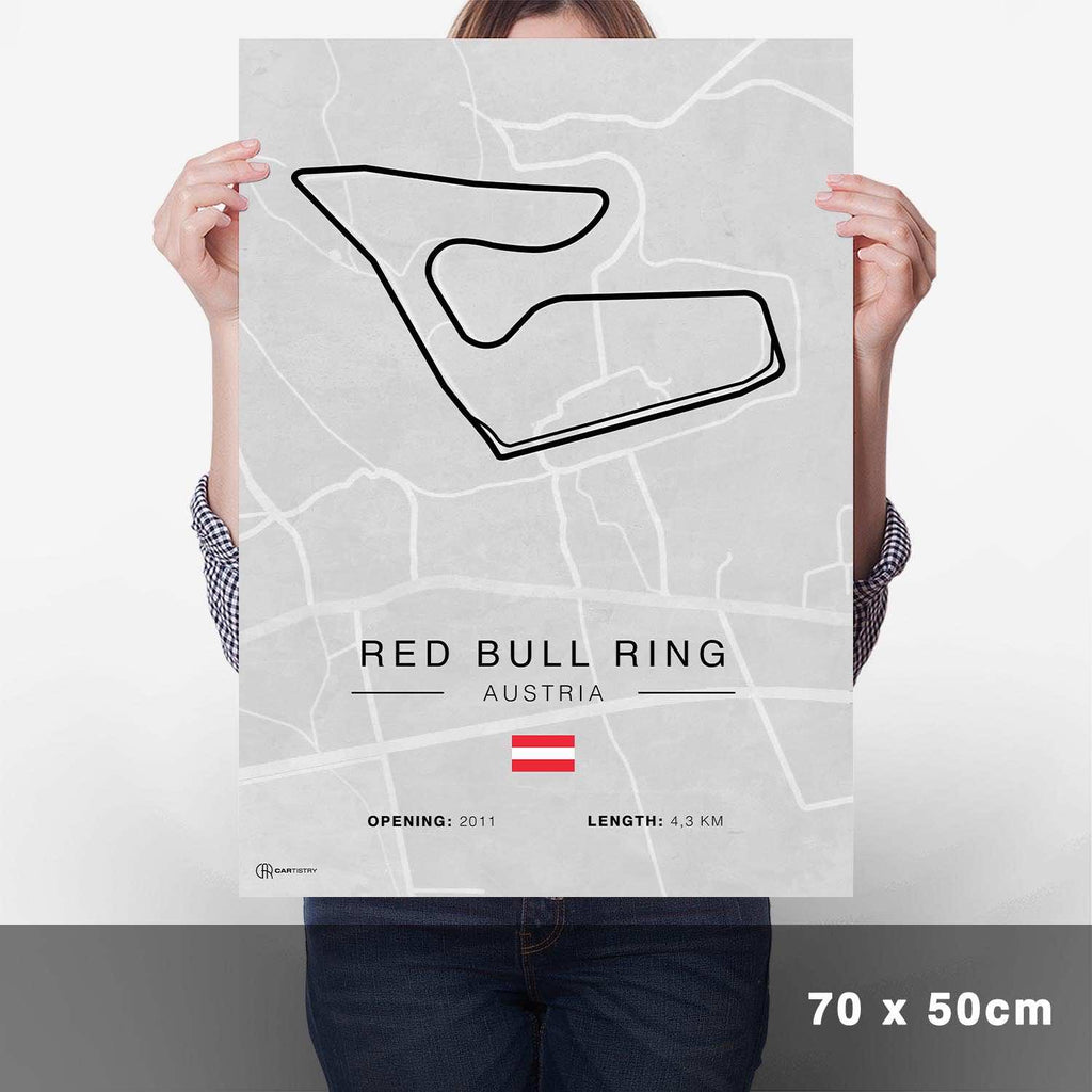 Red Bull Ring Rennstrecken Poster - Hell - Cartistry