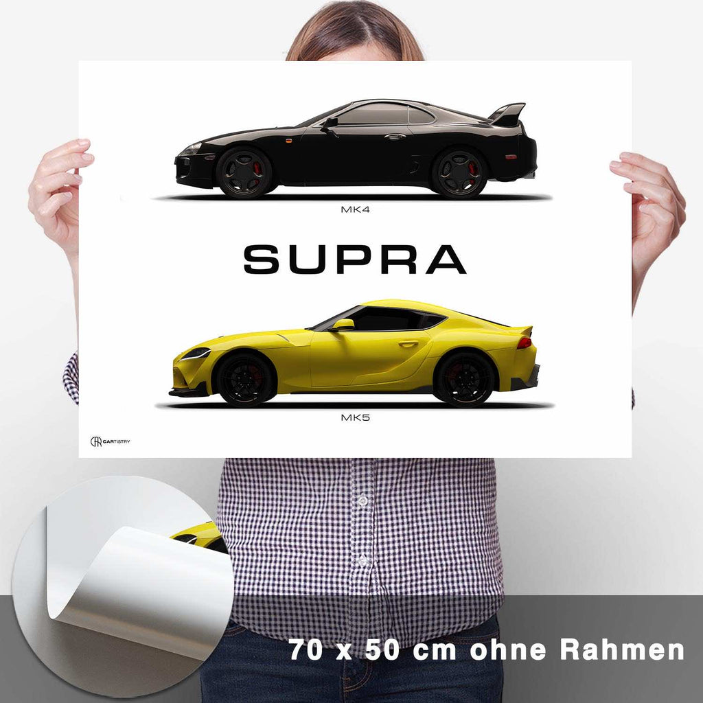 Supra MK4/MK5 Generationen Poster - CARTISTRY