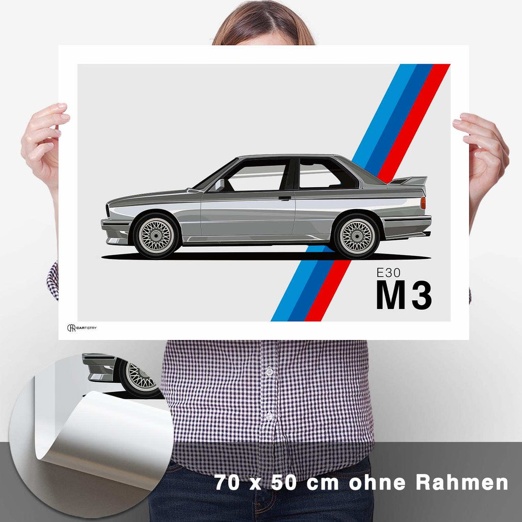 M3 E30 Artwork Poster - CARTISTRY