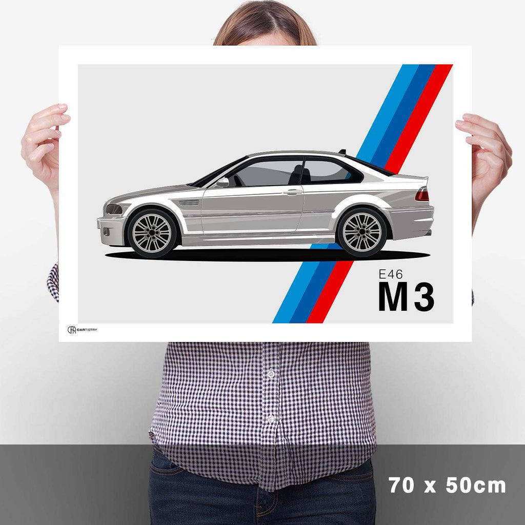 M3 E46 Artwork Poster - Cartistry