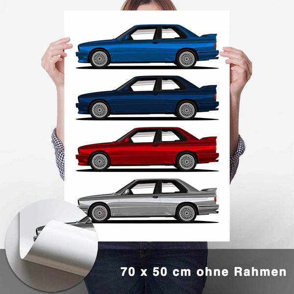 Lade das Bild in den Galerie-Viewer, M3 E30 - Colors Poster - CARTISTRY
