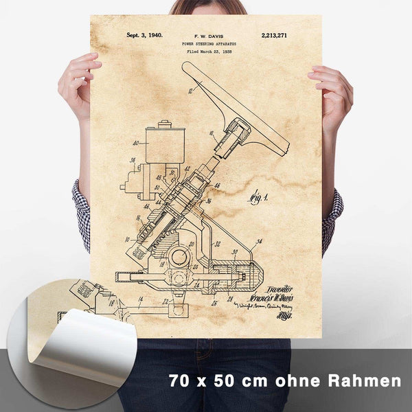 Lade das Bild in den Galerie-Viewer, Patent Poster Servolenkung - CARTISTRY
