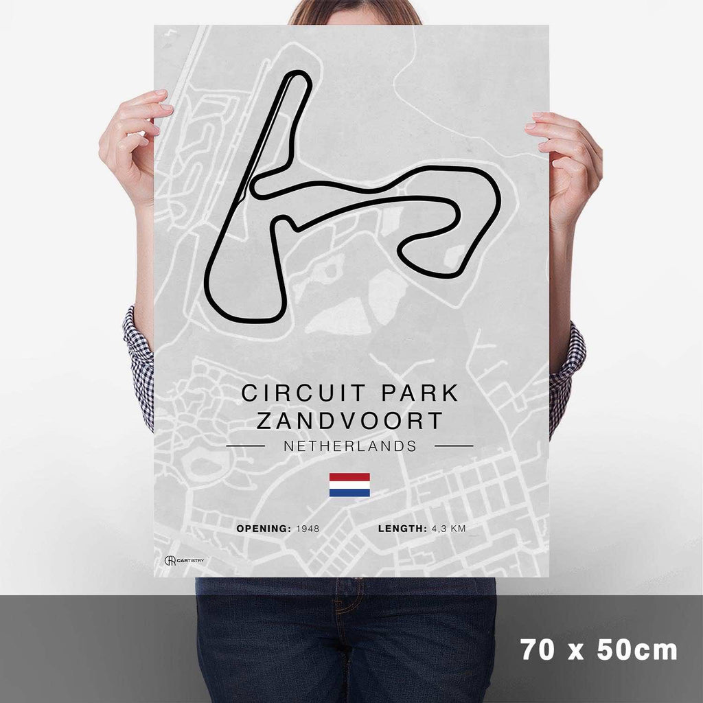 Zandvoort Rennstrecken Poster - Hell - Cartistry