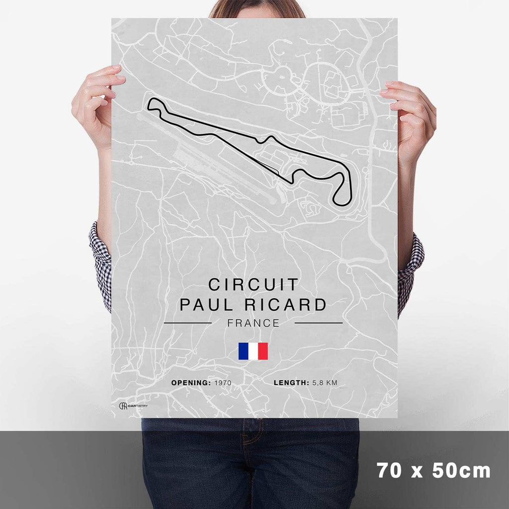 Paul Ricard Rennstrecken Poster - Hell - Cartistry