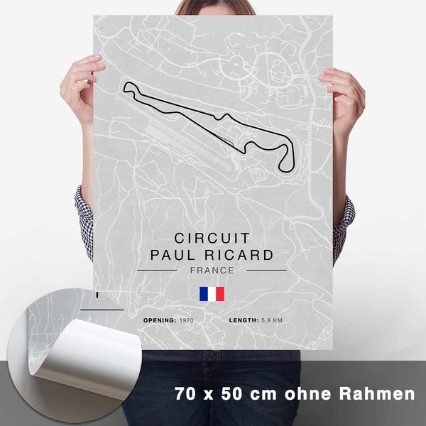 Lade das Bild in den Galerie-Viewer, Paul Ricard Rennstrecken Poster - Hell - CARTISTRY
