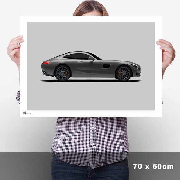 Lade das Bild in den Galerie-Viewer, AMG GT Poster Seite - Cartistry
