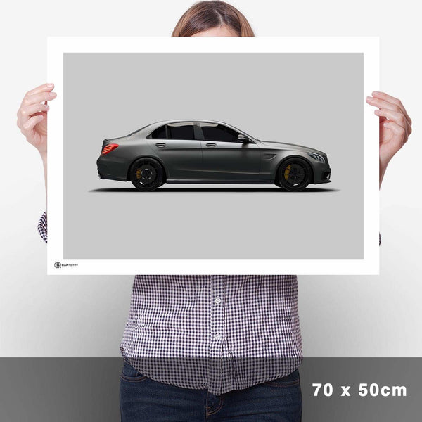 Lade das Bild in den Galerie-Viewer, C63 AMG Poster Seite - Cartistry
